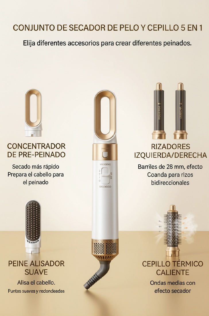 Cepillo Multifunción 5-en-1 | Edición Profesional